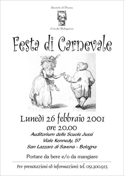 Festa di Carnevale - 26 febbraio 2001