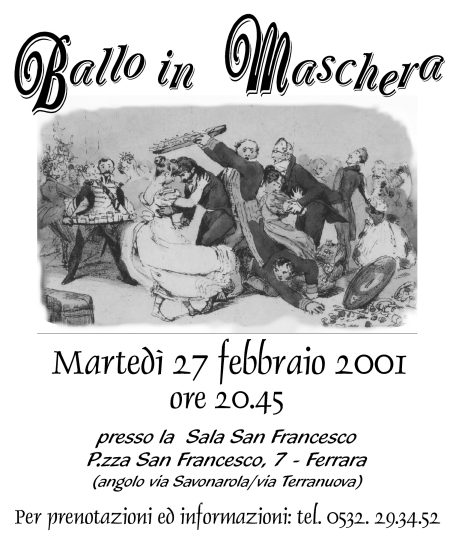 Ballo in Maschera - 27 febbraio 2001