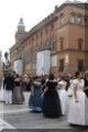 Piazza del Nettuno - Bologna. Spettacolo di danze Ottocentesche.
