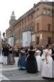Piazza del Nettuno - Bologna. Spettacolo di danze Ottocentesche.